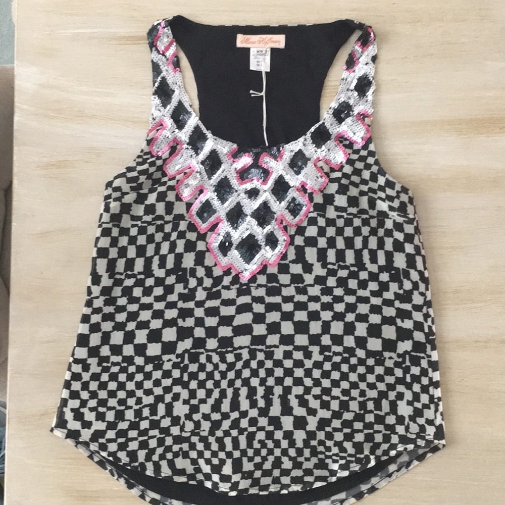 Mara Hoffman racerback blouse